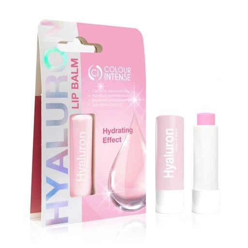 Бальзам з гіалуроновою кислотою для губ LIP BALM HYALURONIC ACID 5 г (01 троянда) Colour Intense від компанії Канц Плюс - фото 1