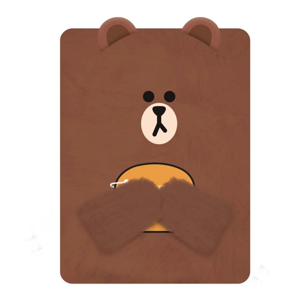 Блокнот пухнастий YES "Line Friends" Brown від компанії Канц Плюс - фото 1