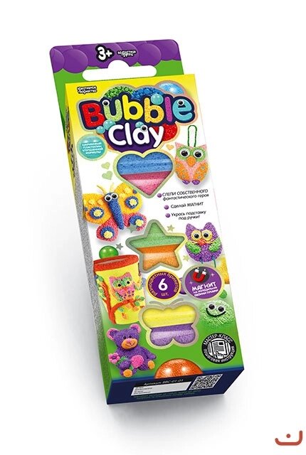 Бульбашковий пластилін Buuble Clay-1, DankoToys (30) від компанії Канц Плюс - фото 1