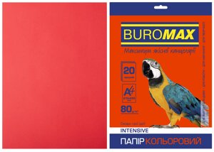 Папір A4 20арк 80г INTENSIV червоний Buromax