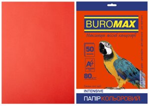 Папір A4 50арк 80г INTENSIV червоний Buromax