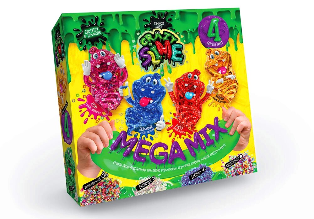 Досліди Crazy Slime 4в1, DankoToys (10) від компанії Канц Плюс - фото 1