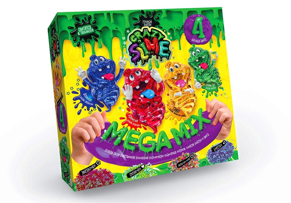 Досліди Crazy Slime 4в1, DankoToys (10) від компанії Канц Плюс - фото 1