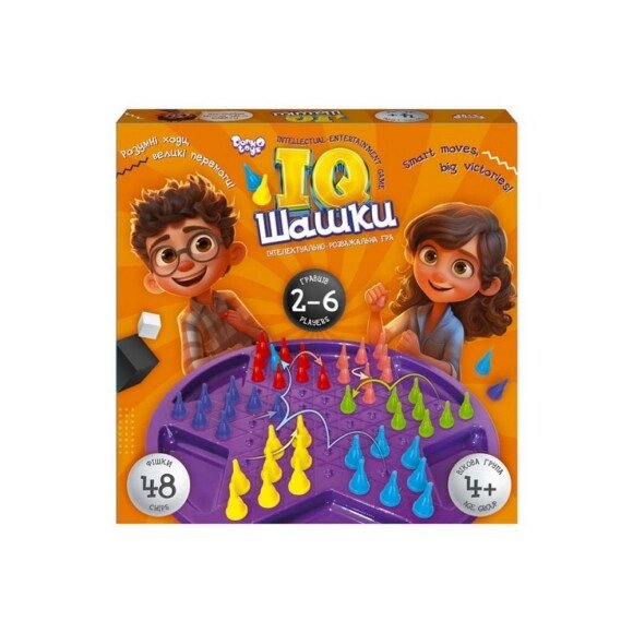 Гра настільна IQ Шашки DankoToys (10) від компанії Канц Плюс - фото 1