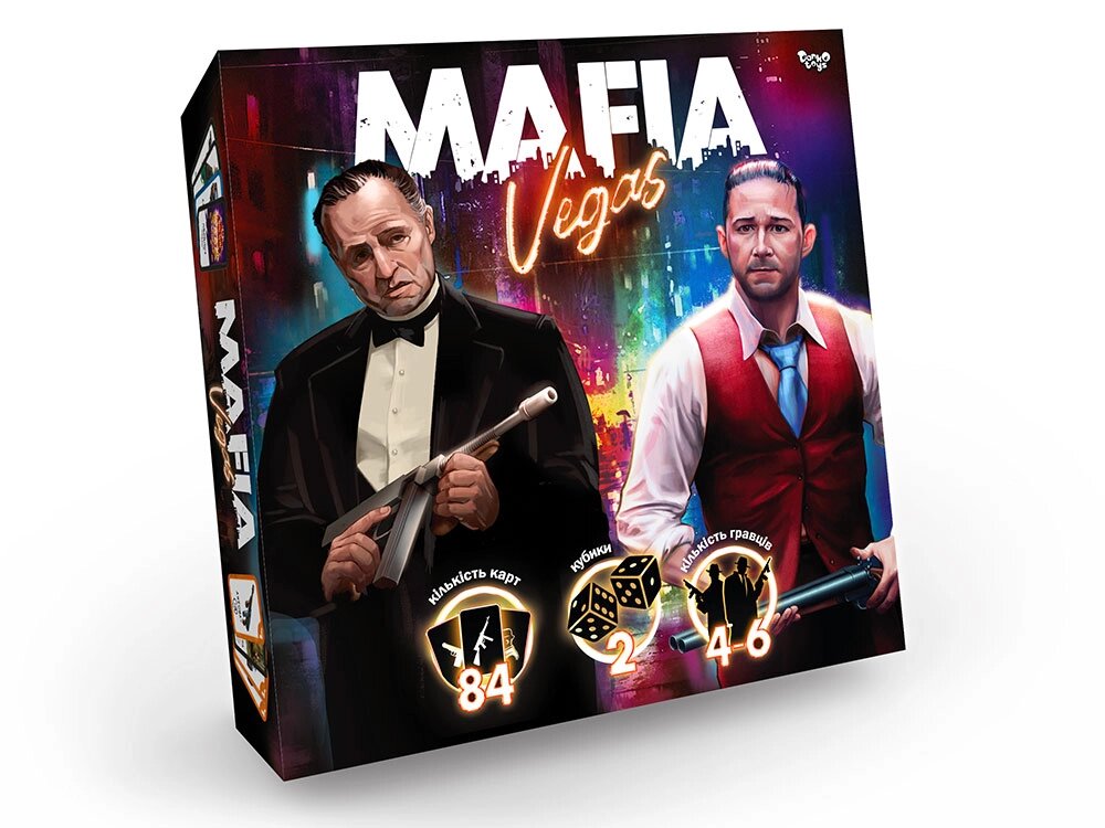 Гра настільна середня MAFIA Vegas укр, DankoToys (10) від компанії Канц Плюс - фото 1