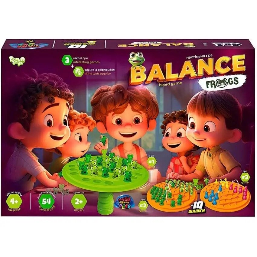 Гра настільна велика Balance Frogs DankoToys (5) від компанії Канц Плюс - фото 1