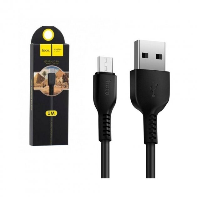 Кабель micro-USB X20 чорний 1м HOCO від компанії Канц Плюс - фото 1