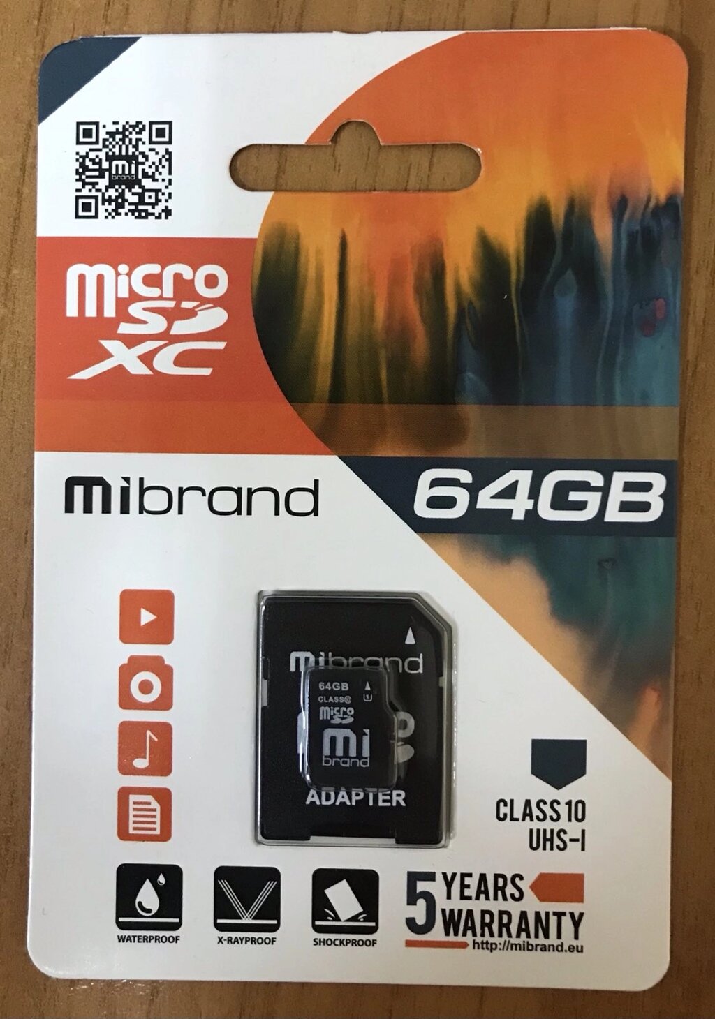 Карта пам'яті microSD 64GB class 10 (з адаптером) Mibrand від компанії Канц Плюс - фото 1