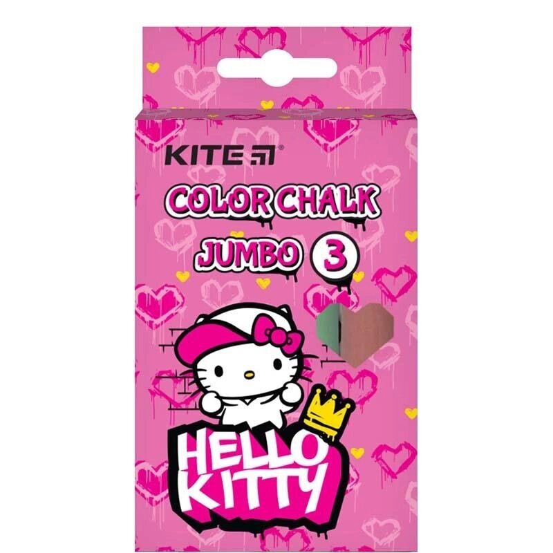 Крейда кольорова Jumbo  3 кіл Hello Kitty Kite (20) від компанії Канц Плюс - фото 1