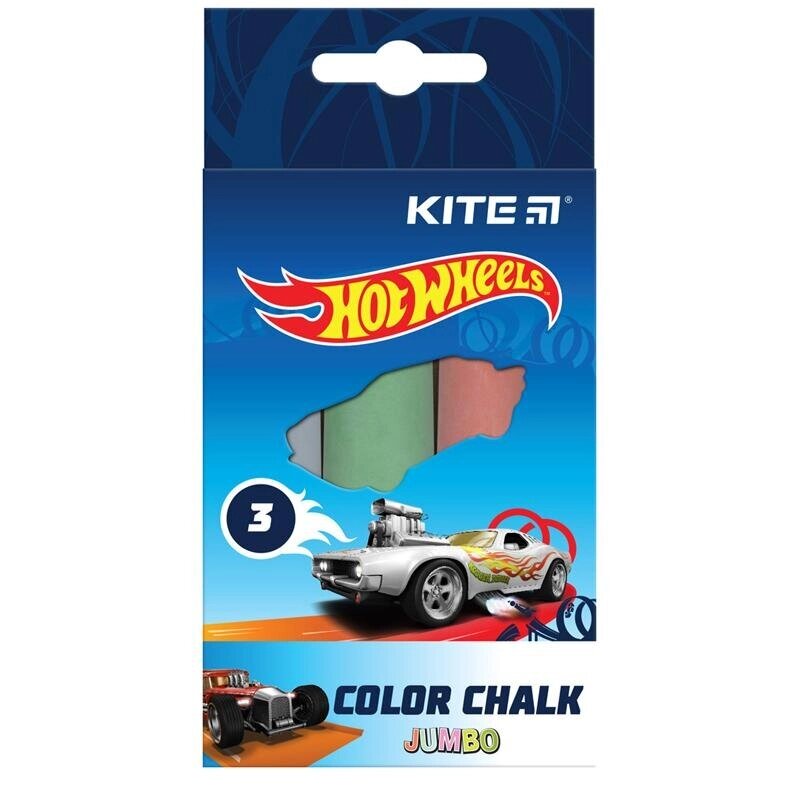 Крейда кольорова Jumbo  3 кіл Hot Wheels Kite (20) від компанії Канц Плюс - фото 1