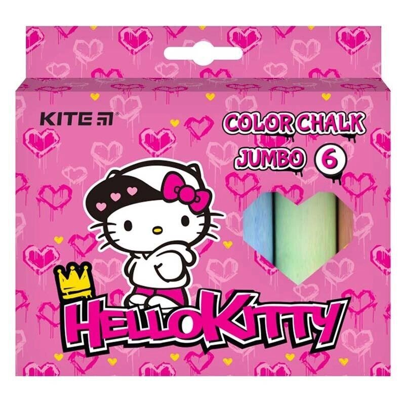 Крейда кольорова Jumbo  6 кіл Hello Kitty Kite (20) від компанії Канц Плюс - фото 1