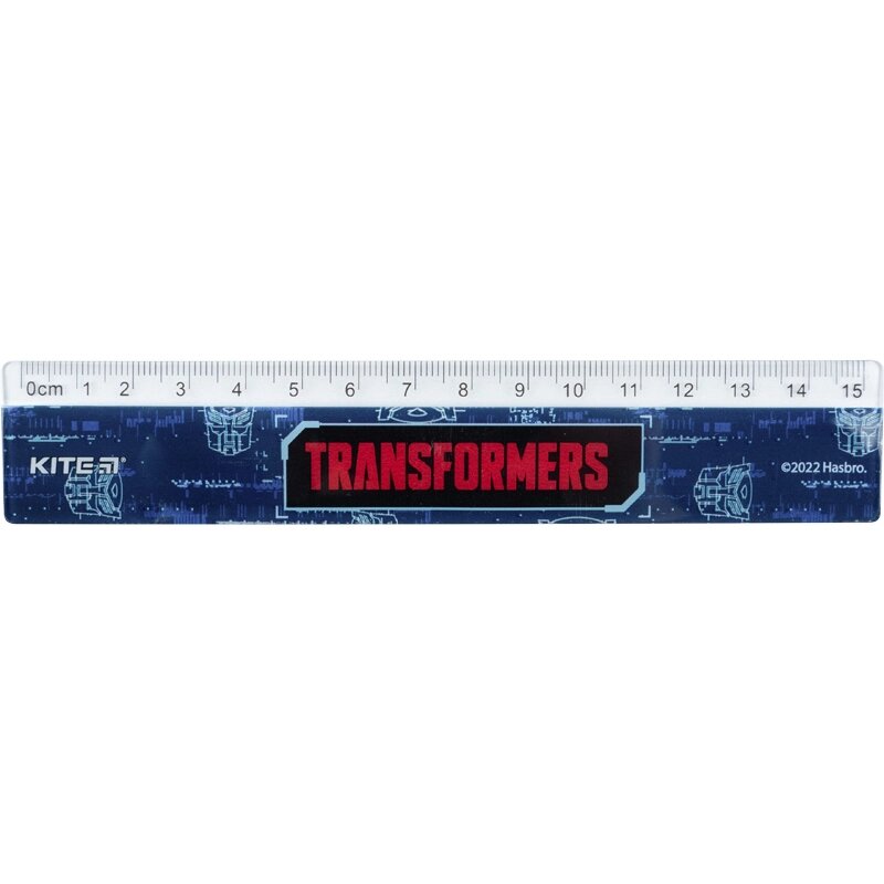 Лінійка пластикова 15см Transformers, Kite від компанії Канц Плюс - фото 1