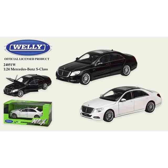 Машина мет. WELLY 1:24 MERCEDES BENZ S-CLASSвідкр. дверікапот2 кольорикороб. 23*11*10 см р-н іграш. - від компанії Канц Плюс - фото 1