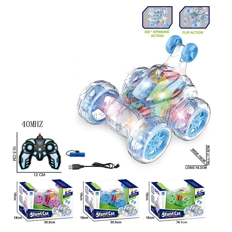Машина на радіокеруванні 3 кольори акум. 37 V пульт 40 Mhz перевертиш підсвіч. музика в коробці від компанії Канц Плюс - фото 1