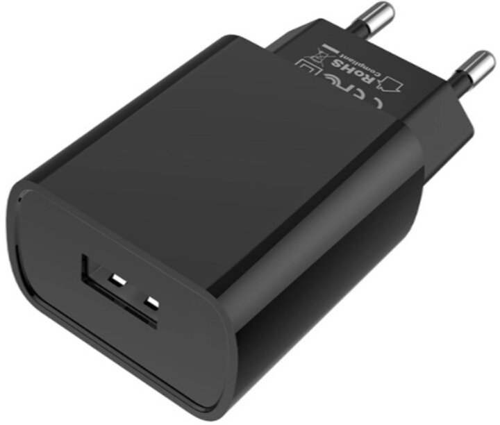 Мережевий зарядний пристрій 220V-1xUSB BA20A 2,1A чорний Borofone від компанії Канц Плюс - фото 1