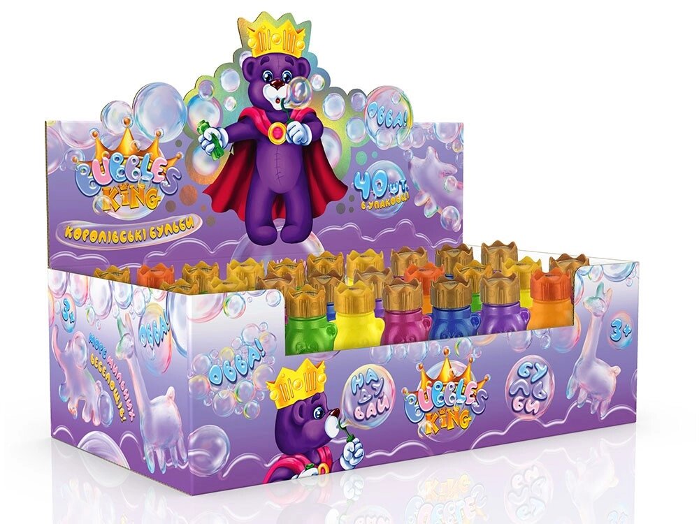 Мильні бульбашки Bubbles King 70 мл укр, DankoToys (40) від компанії Канц Плюс - фото 1