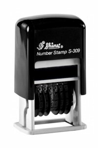 Міні-нумератор 3 мм пластиковий 6-розрядний Shiny