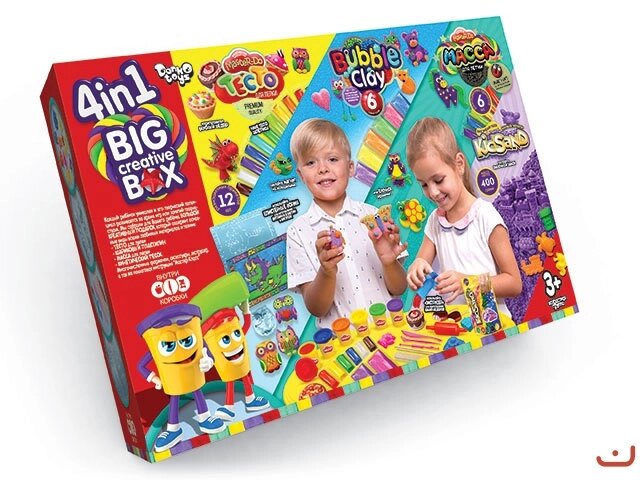 Набір 4в1 Big Creative Box-1 укр. DankoToys (4) від компанії Канц Плюс - фото 1