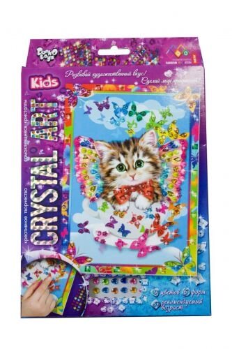 Набір для творчості Crystal art kids Котик, DankoToys (10) від компанії Канц Плюс - фото 1