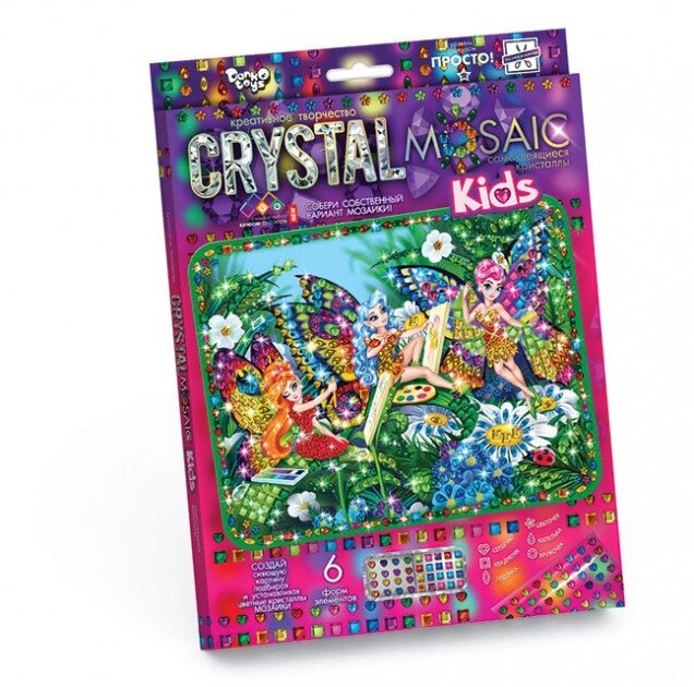 Набір для творчості Crystal mosaic kids Феї, DankoToys (10) від компанії Канц Плюс - фото 1