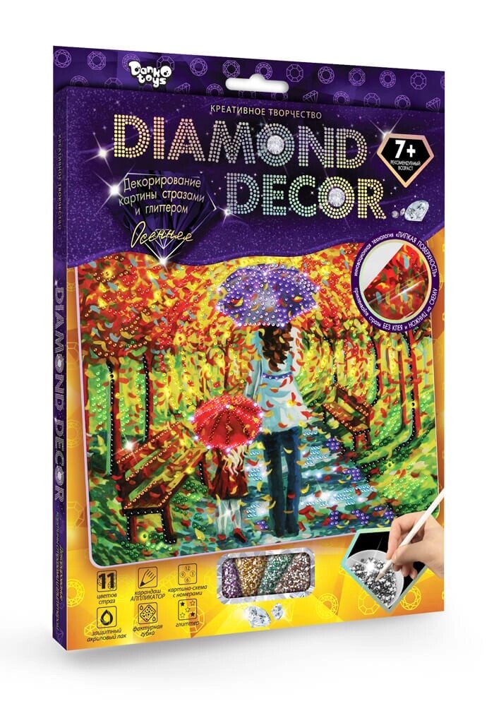 Набір для творчості Diamond decor Осіння, DankoToys від компанії Канц Плюс - фото 1