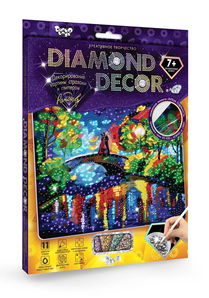 Набір для творчості Diamond decor Рандеву, DankoToys від компанії Канц Плюс - фото 1