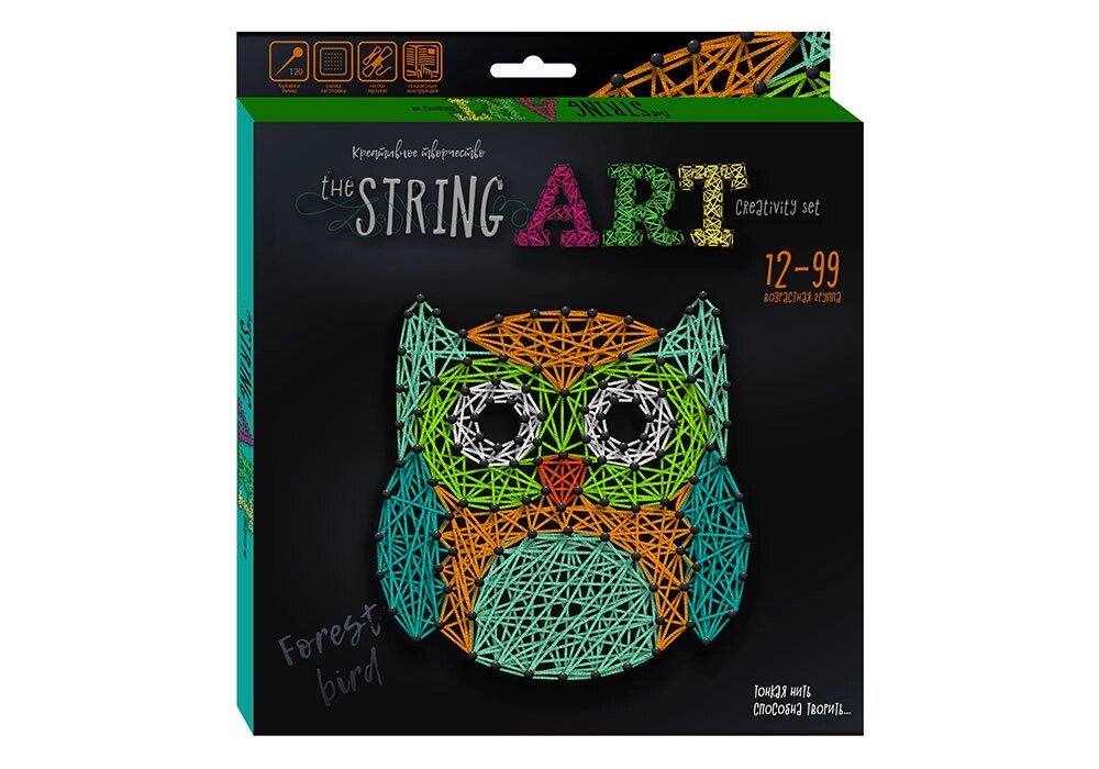 Набір для творчості The String Art Сови, DankoToys (12) від компанії Канц Плюс - фото 1