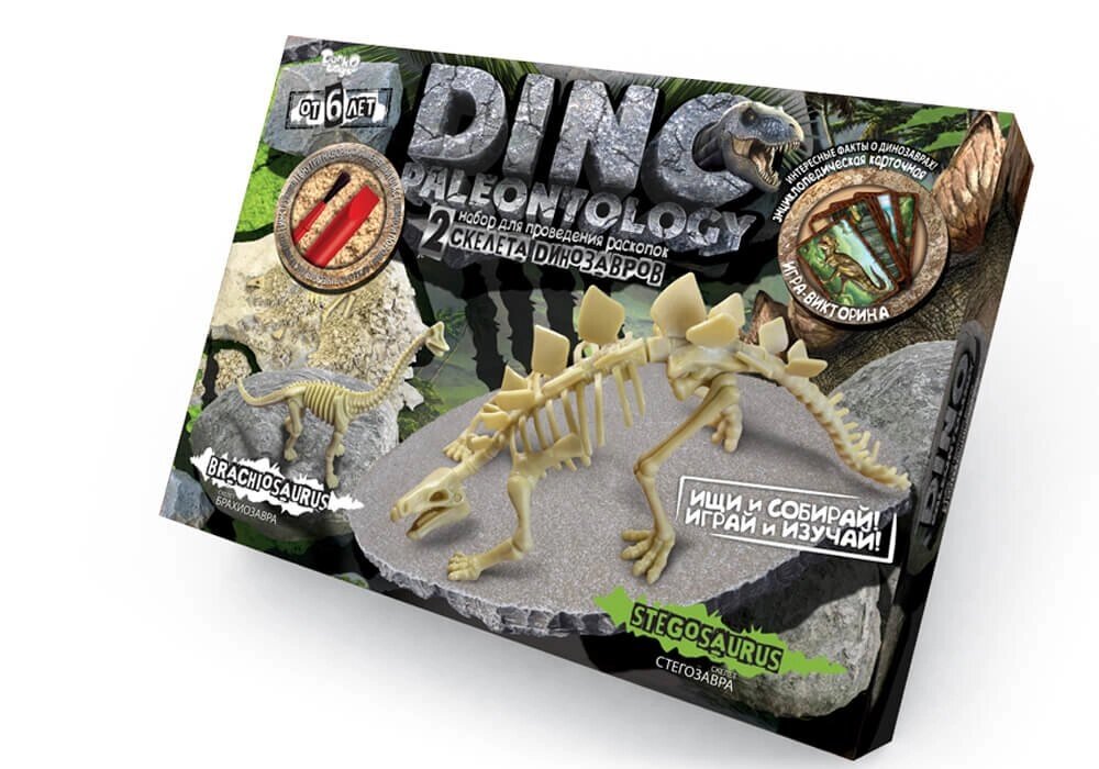 Набір розкопок Dino Paleontology-1, DankoToys (5) від компанії Канц Плюс - фото 1