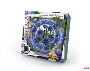 Набір для творчості Годинник Embroidery clock Васильки, DankoToys (10)