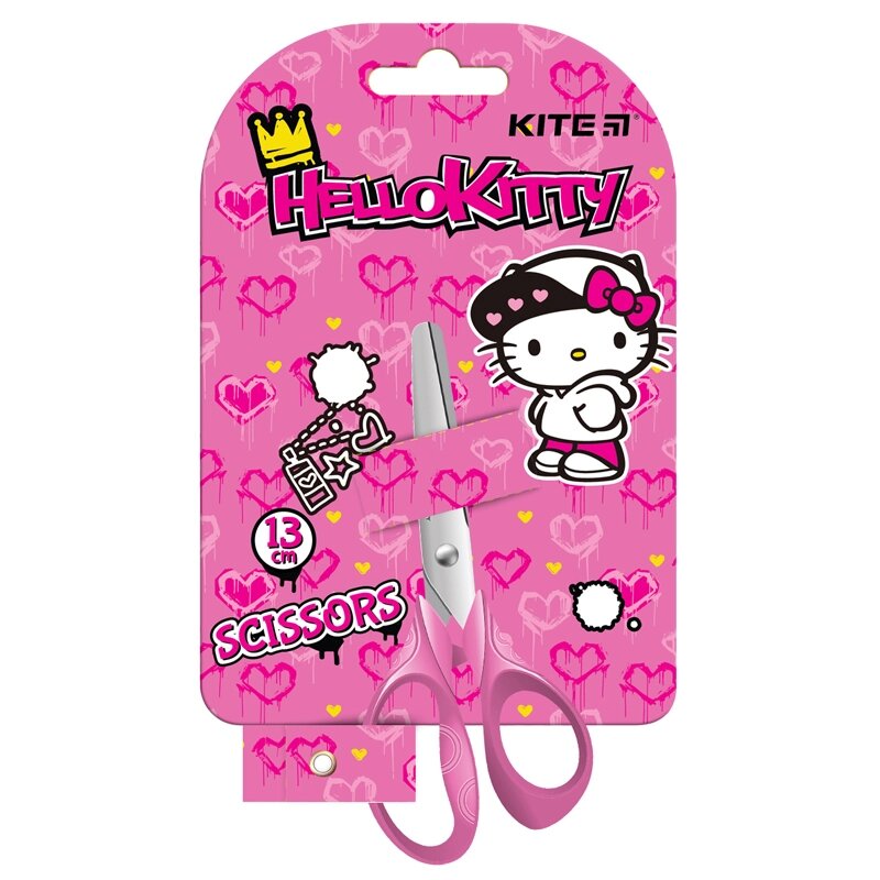 Ножиці дитячі 13 см Hello Kitty Kite від компанії Канц Плюс - фото 1