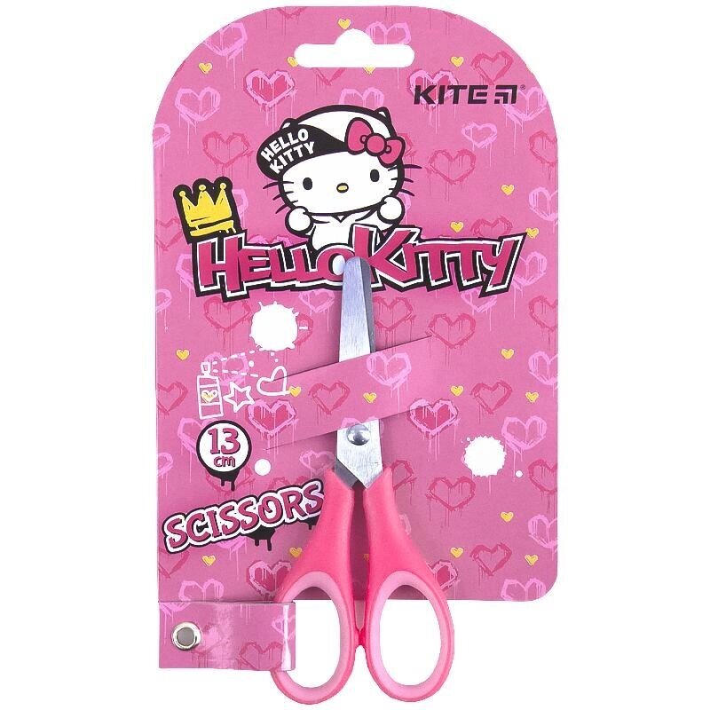 Ножиці дитячі 13см Hello Kitty з гум вставками, Kite (12) від компанії Канц Плюс - фото 1