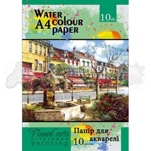 Папка для акварелі А4 10 арк 200г/м2 Офорт (50) від компанії Канц Плюс - фото 1