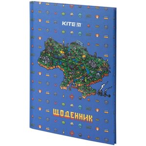 Щоденник шкільний тверда обкл Map Kite