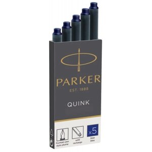 Картриджі Quink 5 шт синій Parker