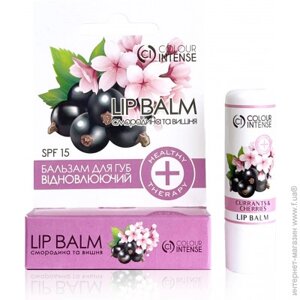 Бальзам для губ LIP BALM HEALTHY THERAPY 5 г (СМОРОДИНА ТА ВИШНЯ 006 відновлюючий) Colour Intense