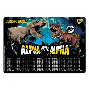 Підкладка для столу 43*29 Таблиця множення Jurassic World, Yes