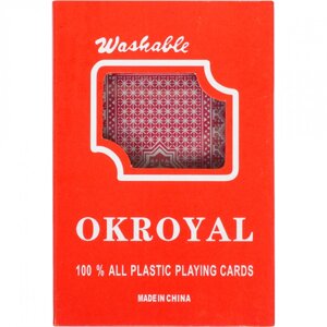 Карти гральні пластикові 54шт OKROYAL (12)