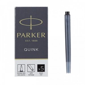 Картриджі Quink 5 шт чорний Parker