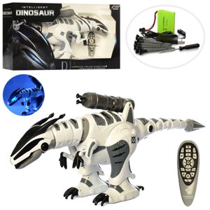 Динозавр радіокер., акум., ходить, рухомі частини, USB, світло, муз., кор., 60-33-18 см.