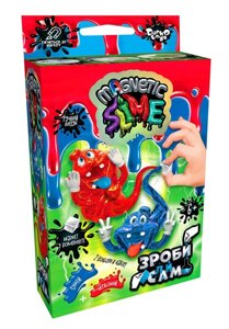 Досліди Crazy Slime Magnetic міні синій+червоний, DankoToys (8)