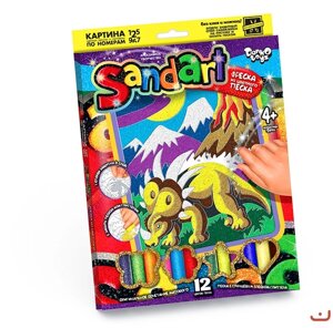 Картинка з піску Sandart Динозавр-2, DankoToys (10)