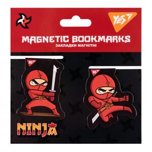 Закладки магнітні Ninja, 2шт Yes