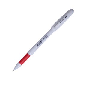 Ручка гелева 0,5 мм гумовий гріп червона, Buromax (12)