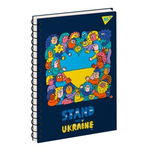 Зошит для записів YES А5/80 кл. од. спіраль "Ukraine 2"