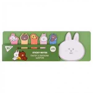 Папір з липким шаром Line Friends Cony в наборі 120 аркушів (6х20) Yes