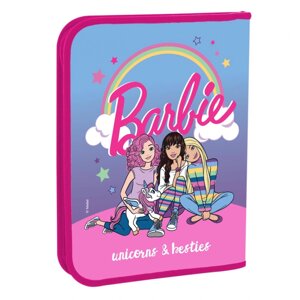 Папка для зошитів пласт. на блискавці В5 Barbie Yes