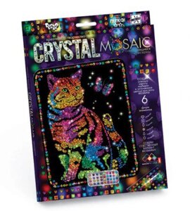 Набір для творчості Crystal mosaic Кіт і метелик, DankoToys (10)