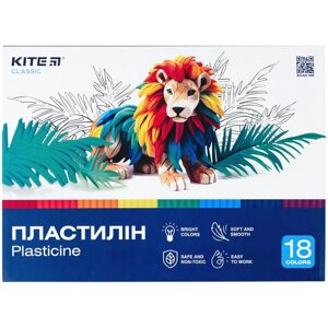 Пластилін 18 кольорів 360 г. Classic Kite