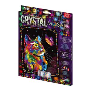 Набір для творчості Crystal mosaic 2-га серія Кіт і метелик, DankoToys (10)