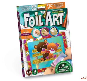 Аплікація кольоровою фольгою Foil Art Ведмедики, DankoToys (20)